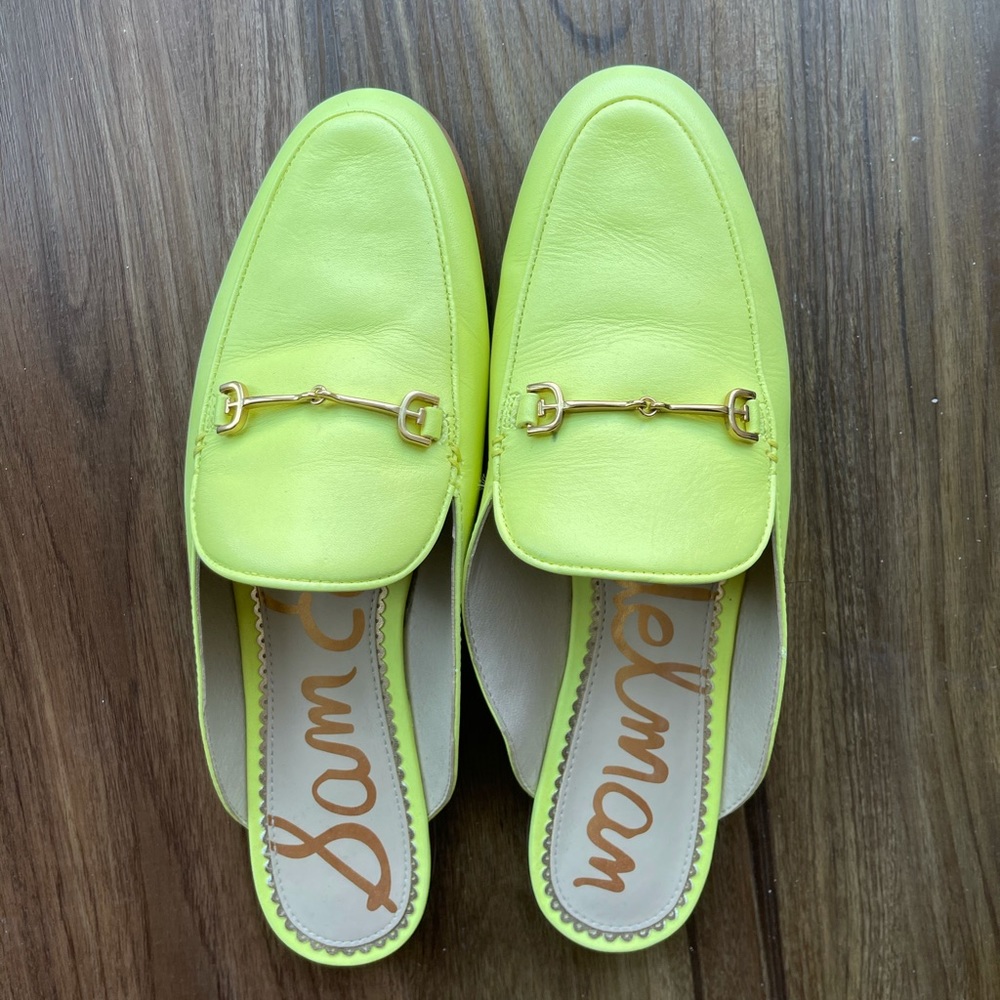 Excellent Condition Sam Edelman Linnie Mule NEON